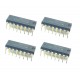 4Pcs CD4518BE 4518 IC Logic IC BCD Up Counter, D- Flip Flop, 8 MHz, 2 Gate, 2 Input, 3 V to 18 V, DIP-16
