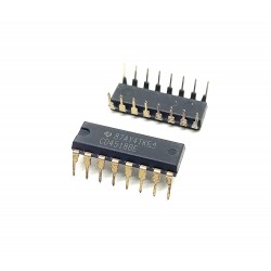 4Pcs CD4518BE 4518 IC Logic IC BCD Up Counter, D- Flip Flop, 8 MHz, 2 Gate, 2 Input, 3 V to 18 V, DIP-16