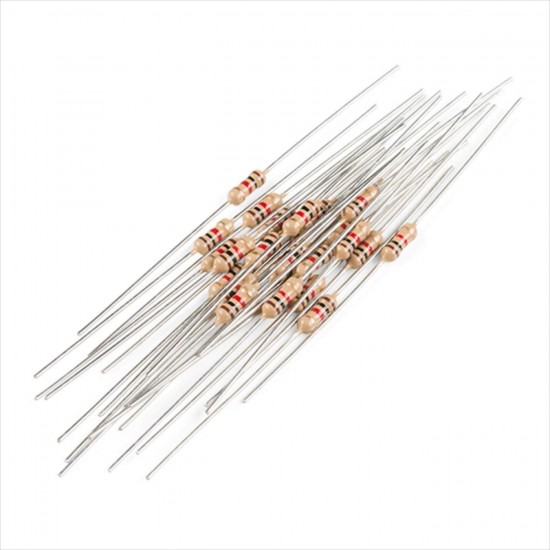 10Pcs 1K Ohm Carbon Film Resistor 1/4 W Resistance 0.25 Watt 250mW 5% Toleance High Quality For DIY