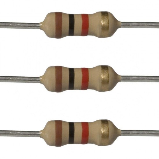 10Pcs 1K Ohm Carbon Film Resistor 1/4 W Resistance 0.25 Watt 250mW 5% Toleance High Quality For DIY