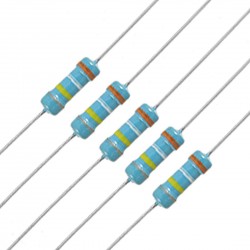 250Pcs 390K Ohm Carbon Film Resistor 1/4 W Resistance 0.25 Watt 250mW 5% Toleance High Quality For