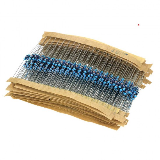 250Pcs 1 Ohm Carbon Film Resistor 1/4 W Resistance 0.25 Watt 250mW 5% Toleance High Quality For DIY