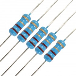 250Pcs 2.2 Ohm Carbon Film Resistor 1/4 W Resistance 0.25 Watt 250mW 5% Toleance High Quality For DIY