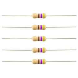250Pcs 470 Ohm Carbon Film Resistor 1/4 W Resistance 0.25 Watt 250mW 5% Toleance High Quality For DIY