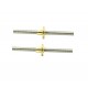 2Pcs 500mm (0.5 mtr) SS304 Threaded Rod M6 6mm OD + M6 nut 1mm Pitch 6mm T Nut Brass round Flange Single Nut for 3D Printer CNC Robotics