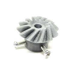 1pcs 3D Printed Right Helical Plastic Bevel Gear 12 Teeth, 33mm dia, 10mm Width, 6mm hole, 2.5 Module for DIY Projects