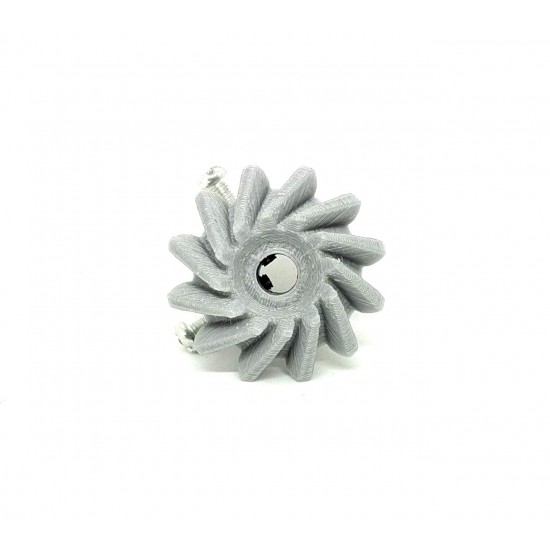 1pcs 3D Printed Right Helical Plastic Bevel Gear 12 Teeth, 33mm dia, 10mm Width, 6mm hole, 2.5 Module for DIY Projects