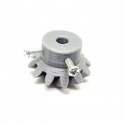 1pcs 3D Printed Right Helical Plastic Bevel Gear 12 Teeth, 33mm dia, 10mm Width, 6mm hole, 2.5 Module for DIY Projects
