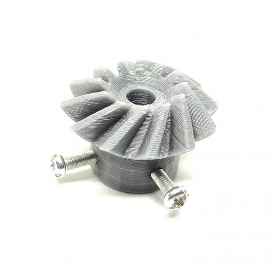 1 Pair 3D Printed Plastic Helical Bevel Gear 12 Teeth, 33mm dia, 10mm Width, 6mm hole, 2.5 Module for DIY Projects