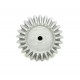 1pcs 3D Printed Left Helical Plastic Bevel Gear 12 Teeth, 33mm dia, 10mm Width, 6mm hole, 2.5 Module for DIY Projects