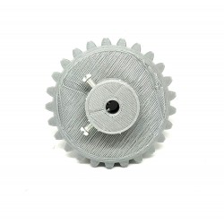 1pcs 3D Printed Left Helical Plastic Bevel Gear 12 Teeth, 33mm dia, 10mm Width, 6mm hole, 2.5 Module for DIY Projects