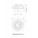 1pcs 3D Printed Right Helical Plastic Bevel Gear 16 Teeth, 43mm dia, 15mm Width, 6mm hole, 2.5 Module for DIY Projects