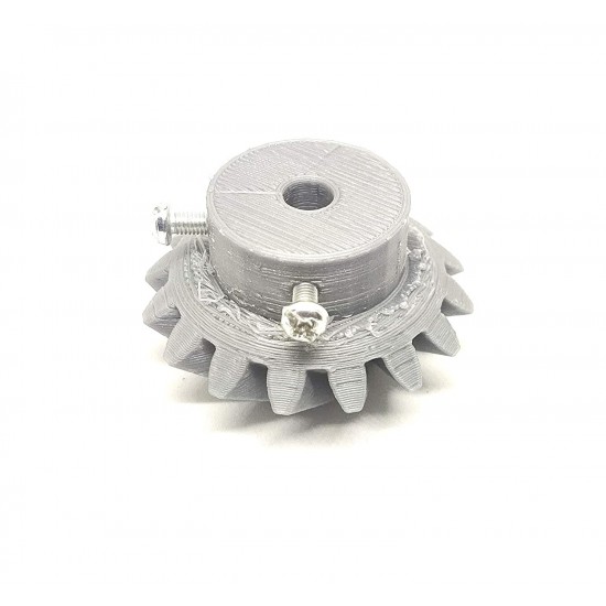 1pcs 3D Printed Right Helical Plastic Bevel Gear 16 Teeth, 43mm dia, 15mm Width, 6mm hole, 2.5 Module for DIY Projects