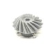 1pcs 3D Printed Left Helical Plastic Bevel Gear 16 Teeth, 43mm dia, 15mm Width, 6mm hole, 2.5 Module for DIY Projects