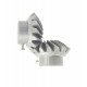1pcs 3D Printed Left Helical Plastic Bevel Gear 16 Teeth, 43mm dia, 15mm Width, 6mm hole, 2.5 Module for DIY Projects