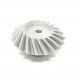 1pcs 3D Printed Right Helical Plastic Bevel Gear 20 Teeth, 53mm dia, 15mm Width, 6mm hole, 2.5 Module for DIY Projects