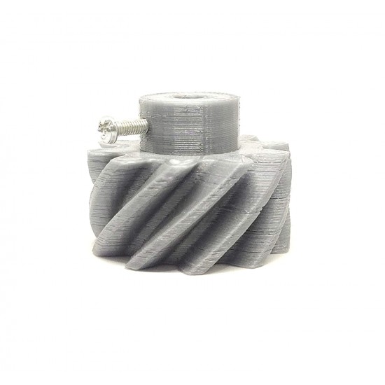 1pcs 3D Printed Right Helical Plastic Spur Gear 10 Teeth, 40mm dia, 20mm Width, 6mm hole, 45 degree Helix for DIY Projects