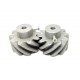 1pcs 3D Printed Left Helical Plastic Spur Gear 10 Teeth, 40mm dia, 20mm Width, 6mm hole, 45 degree Helix for DIY Projects
