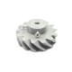 1pcs 3D Printed Right Helical Plastic Spur Gear 14 Teeth, 54mm dia, 15mm Width, 6mm hole, 45 degree Helix for DIY Projects