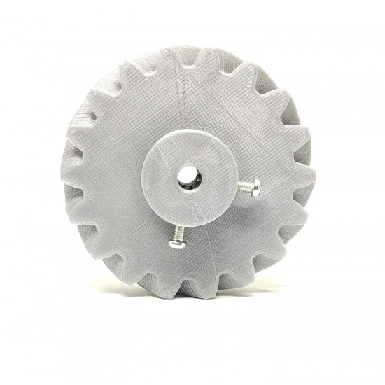 1pcs 3D Printed Right Helical Plastic Spur Gear 18 Teeth, 69mm dia, 15mm Width, 6mm hole, 45 degree Helix for DIY Projects