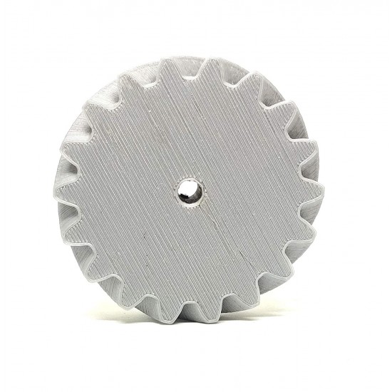 1pcs 3D Printed Right Helical Plastic Spur Gear 18 Teeth, 69mm dia, 15mm Width, 6mm hole, 45 degree Helix for DIY Projects