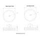 1 Pair 3D Printed Helical Plastic Spur Gear 18 Teeth, 69mm dia, 15mm Width, 6mm hole, 45 degree Helix for DIY Projects