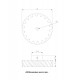 1pcs 3D Printed Left Helical Plastic Spur Gear 18 Teeth, 69mm dia, 15mm Width, 6mm hole, 45 degree Helix for DIY Projects