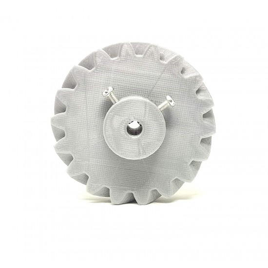 1pcs 3D Printed Left Helical Plastic Spur Gear 18 Teeth, 69mm dia, 15mm Width, 6mm hole, 45 degree Helix for DIY Projects