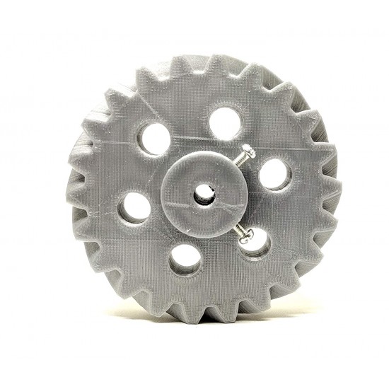 1pcs 3D Printed Right Helical Plastic Spur Gear 22 Teeth, 83mm dia, 15mm Width, 6mm hole, 45 degree Helix for DIY Projects