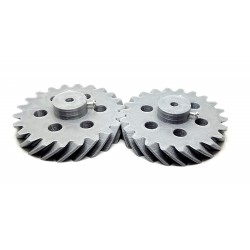 1 Pair 3D Printed Helical Plastic Spur Gear 22 Teeth, 83mm dia, 15mm Width, 6mm hole, 45 degree Helix for DIY Projects