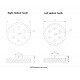 1 Pair 3D Printed Helical Plastic Spur Gear 22 Teeth, 83mm dia, 15mm Width, 6mm hole, 45 degree Helix for DIY Projects