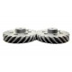 1 Pair 3D Printed Helical Plastic Spur Gear 22 Teeth, 83mm dia, 15mm Width, 6mm hole, 45 degree Helix for DIY Projects