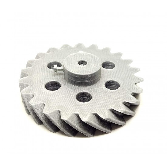 1 Pair 3D Printed Helical Plastic Spur Gear 22 Teeth, 83mm dia, 15mm Width, 6mm hole, 45 degree Helix for DIY Projects