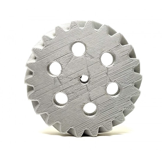 1 Pair 3D Printed Helical Plastic Spur Gear 22 Teeth, 83mm dia, 15mm Width, 6mm hole, 45 degree Helix for DIY Projects