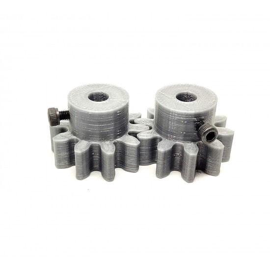2pcs 3D Printed Plastic Spur Gear 10 Teeth, 30mm dia, 10mm Width, 6mm hole for DIY Projects