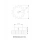 2pcs 3D Printed Plastic Spur Gear 14 Teeth, 40mm dia, 10mm Width, 6mm hole for DIY Projects