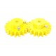 2pcs 3D Printed Plastic Spur Gear 18 Teeth, 50mm dia, 10mm Width, 6mm hole for DIY Projects