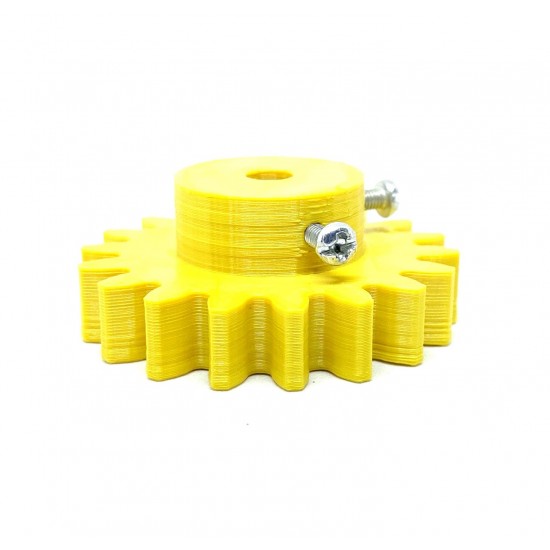 2pcs 3D Printed Plastic Spur Gear 18 Teeth, 50mm dia, 10mm Width, 6mm hole for DIY Projects