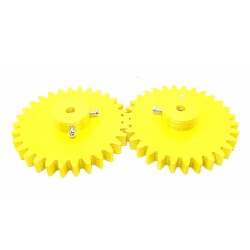 2pcs 3D Printed Plastic Spur Gear 30 Teeth, 80mm dia, 10mm Width, 6mm hole for DIY Projects