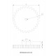 2pcs 3D Printed Plastic Spur Gear 30 Teeth, 80mm dia, 10mm Width, 6mm hole for DIY Projects