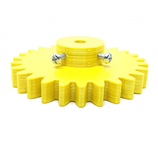 1pcs 3D Printed Plastic Spur Gear 18 Teeth (50mm dia) + 26 Teeth (70mm dia), 10mm Width, 6mm hole for DIY Projects
