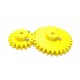 1pcs 3D Printed Plastic Spur Gear 18 Teeth (50mm dia) + 30 Teeth (80mm dia), 10mm Width, 6mm hole for DIY Projects