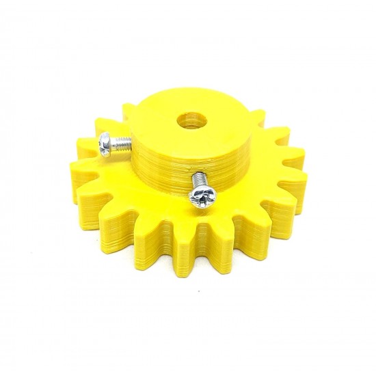 1pcs 3D Printed Plastic Spur Gear 18 Teeth (50mm dia) + 30 Teeth (80mm dia), 10mm Width, 6mm hole for DIY Projects
