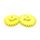 1pcs 3D Printed Plastic Spur Gear 22 Teeth (60mm dia) + 26 Teeth (70mm dia), 10mm Width, 6mm hole for DIY Projects
