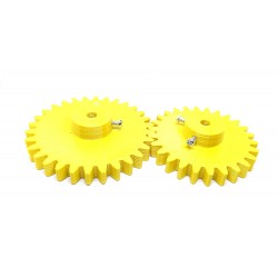 1pcs 3D Printed Plastic Spur Gear 26 Teeth (70mm dia) + 30 Teeth (80mm dia), 10mm Width, 6mm hole for DIY Projects