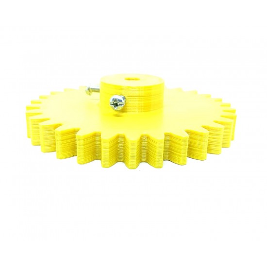 1pcs 3D Printed Plastic Spur Gear 26 Teeth (70mm dia) + 30 Teeth (80mm dia), 10mm Width, 6mm hole for DIY Projects