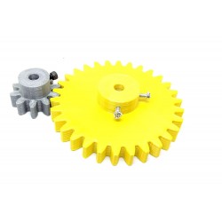 1pcs 3D Printed Plastic Spur Gear 10 Teeth (30mm dia) +30 Teeth (80mm dia), 10mm Width, 6mm hole for DIY Projects
