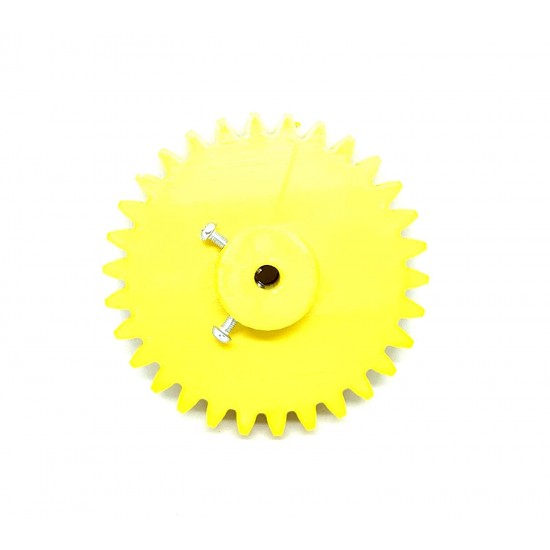 1pcs 3D Printed Plastic Spur Gear 10 Teeth (30mm dia) +30 Teeth (80mm dia), 10mm Width, 6mm hole for DIY Projects
