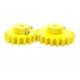 1pcs 3D Printed Plastic Spur Gear 18 Teeth (50mm dia) + 22 Teeth (60mm dia), 10mm Width, 6mm hole for DIY Projects