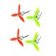 4pcs N20 3.7V Mini Drone Dual Shaft DC Motor 10x12x15mm + 4Pcs 50mm 3 Blade Propeller For Airplane Helicopter Drones Toy Car Robot DIY